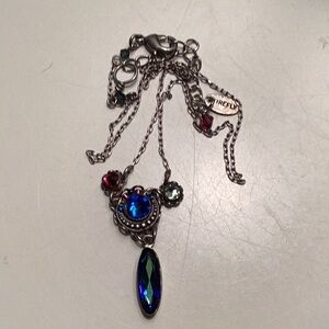 Firefly large crystal drop necklace